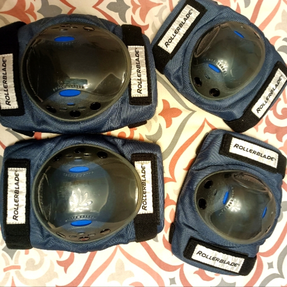 Set of 4 Rollerblade Shock Eraser CoolMax Protective Gear Adult size M